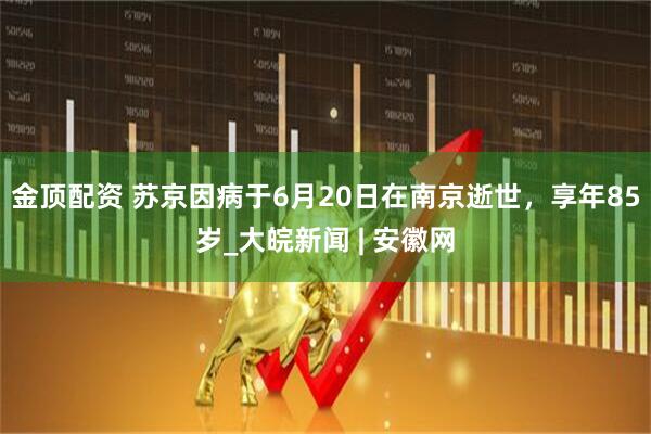 金顶配资 苏京因病于6月20日在南京逝世，享年85岁_大皖新闻 | 安徽网