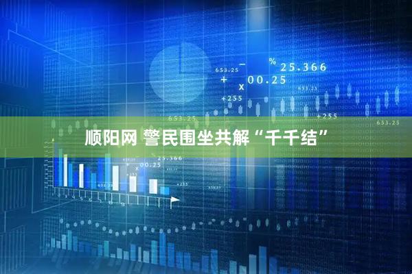 顺阳网 警民围坐共解“千千结”