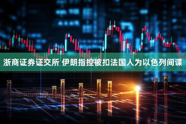 浙商证券证交所 伊朗指控被扣法国人为以色列间谍